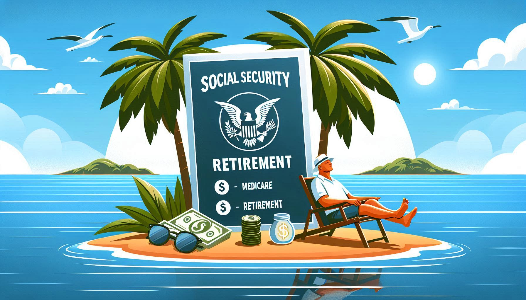 Happy retired couple